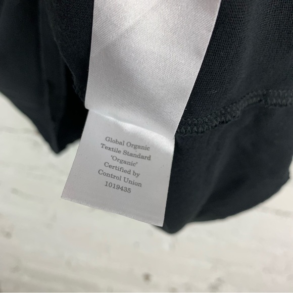 Everlane Uniform Organic Cotton Short Sleeve Crew Neck Tee Shirt Black Large - Picture 6 of 6